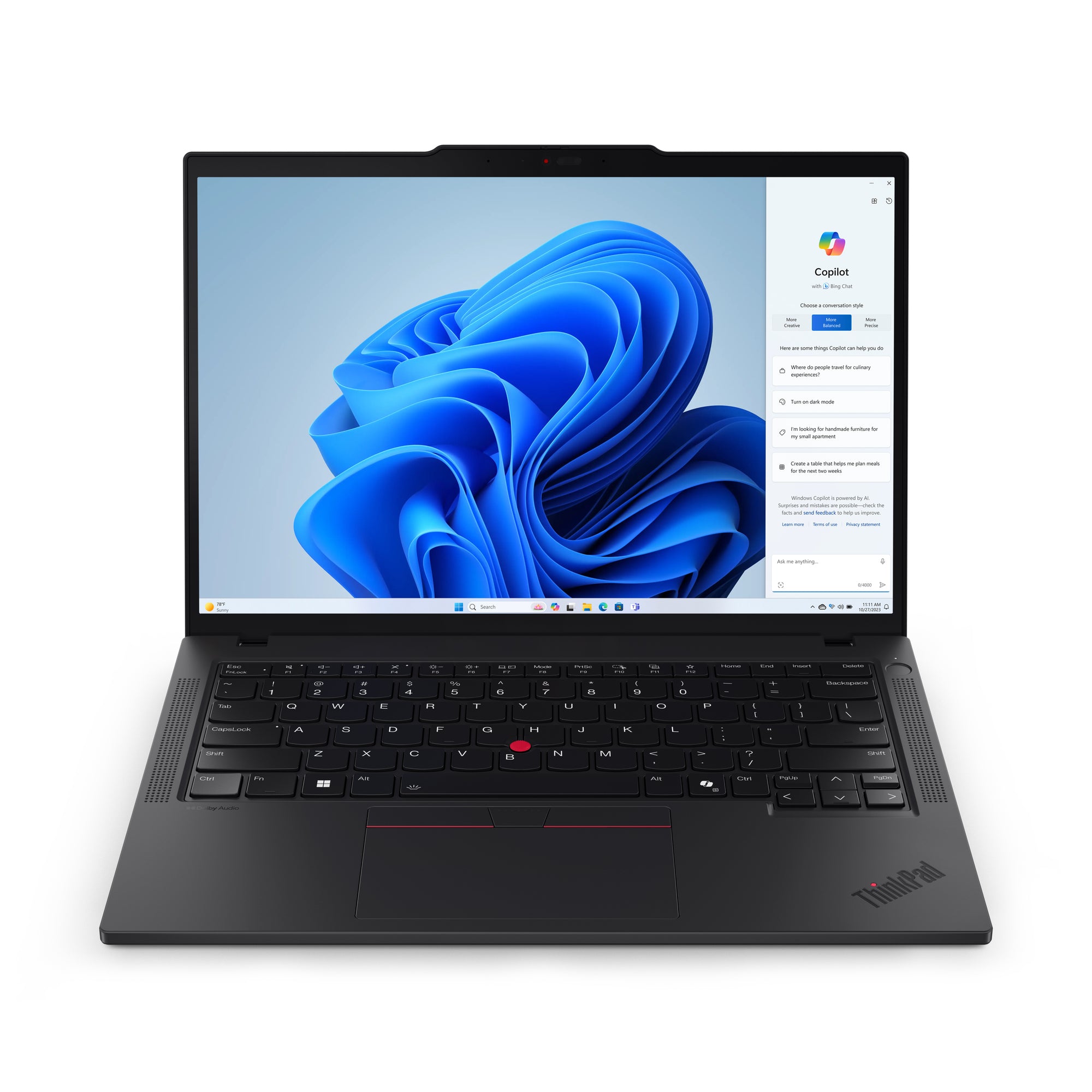 LENOVO ThinkPad T14 G5 AMD Ryzen 5 Pro 8540U 14p WUXGA 8Go 256Go SSD M.2 UMA W11P 3YR Carryin