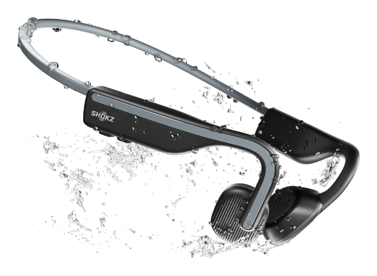 SHOKZ Casque sans-fil à conduction osseuse OpenMove - Bluetooth - Gris