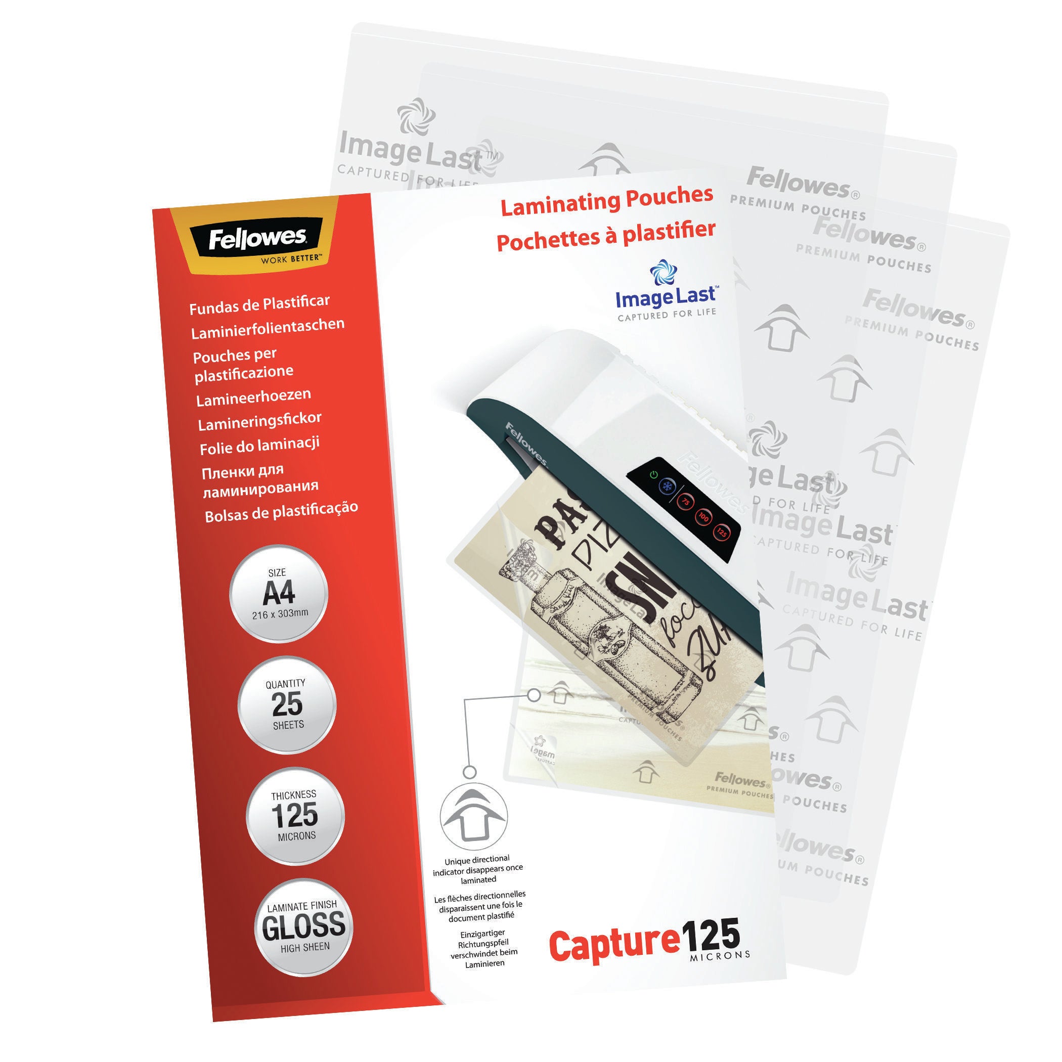 FELLOWES IL POCHETTES A4 125 MICRONS X 25