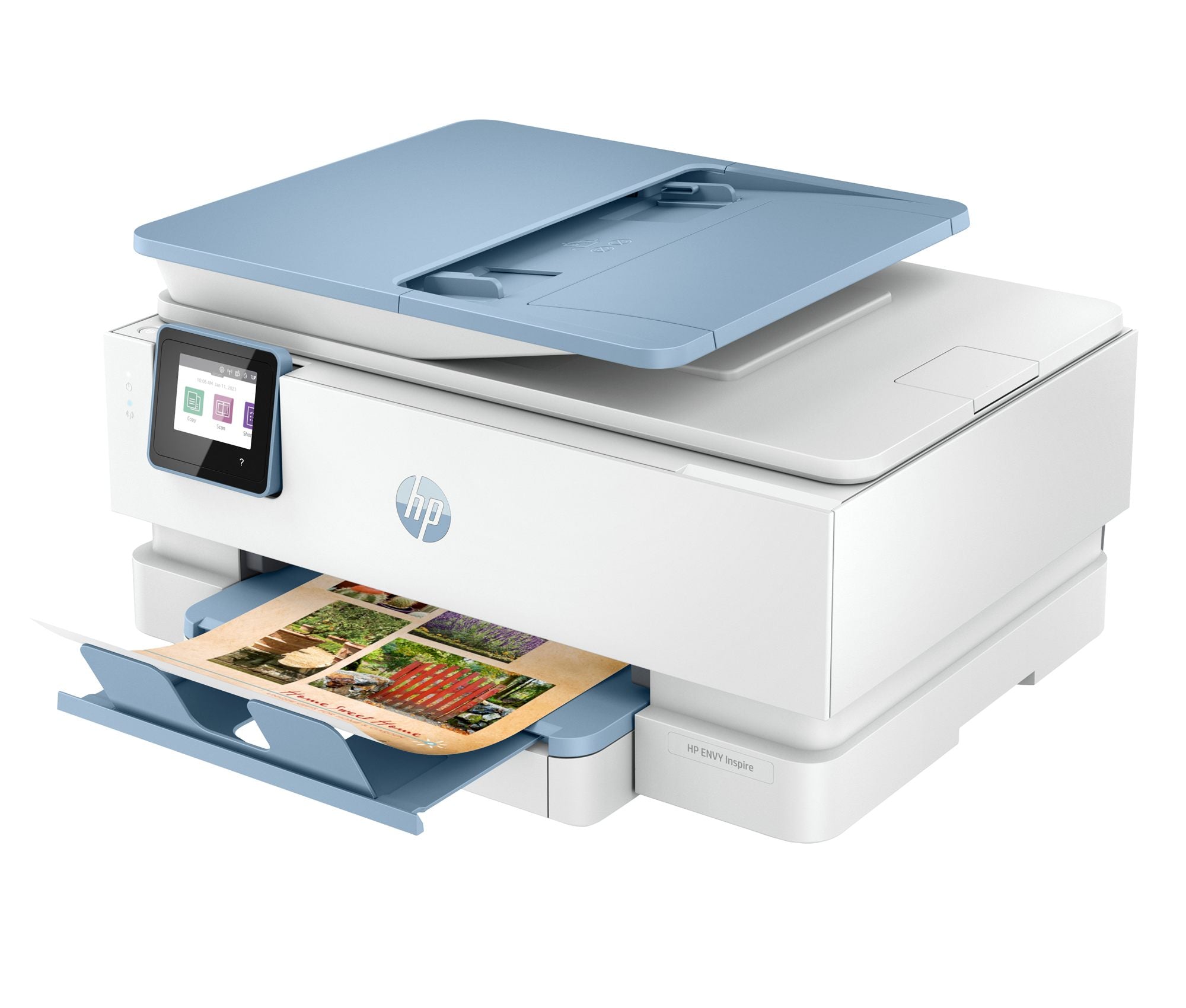 HP ENVY Inspire 7921e All-in-One MFP colour inkjet 216x297mm A4 13ppm Copy 15ppm Print 125sheets USB Wi-Fi Bluetooth surf blue