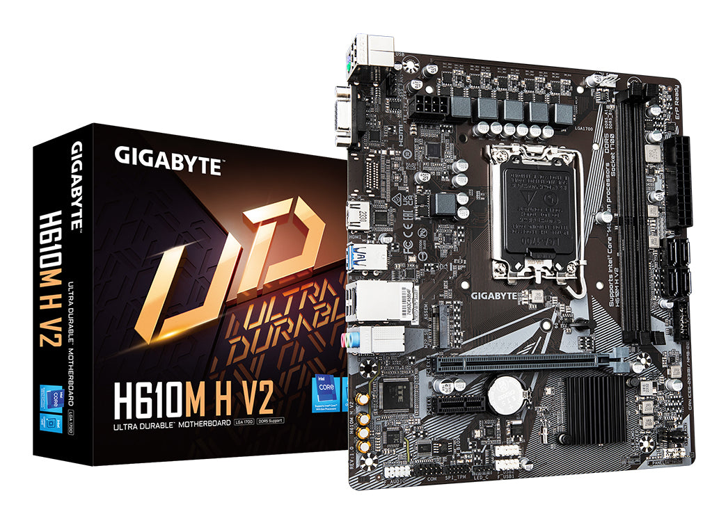 GIGABYTE H610M H V2 carte mere Intel H610 Express LGA 1700 micro ATX