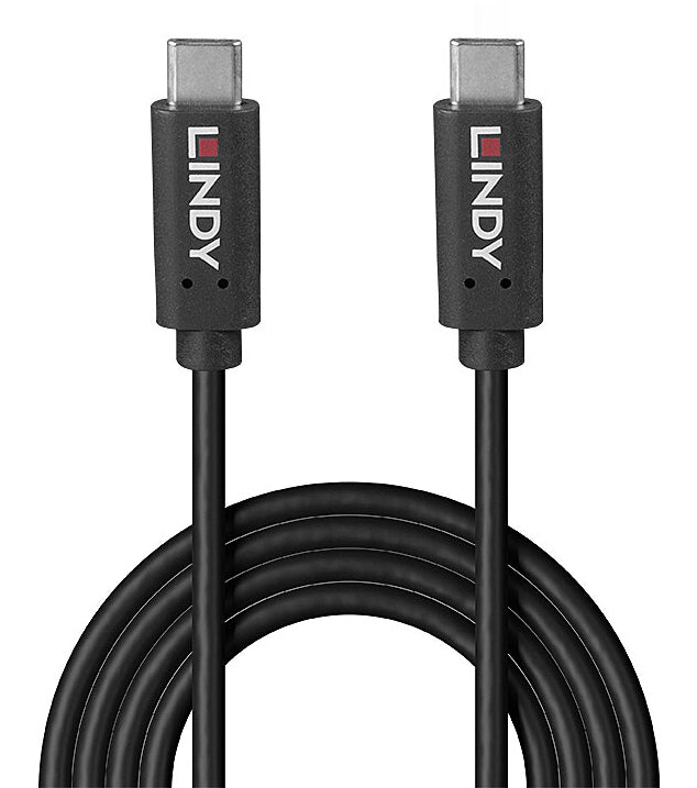 LINDY 1m USB 3.2 Type C Cable 20Gbps 100W PD GRS