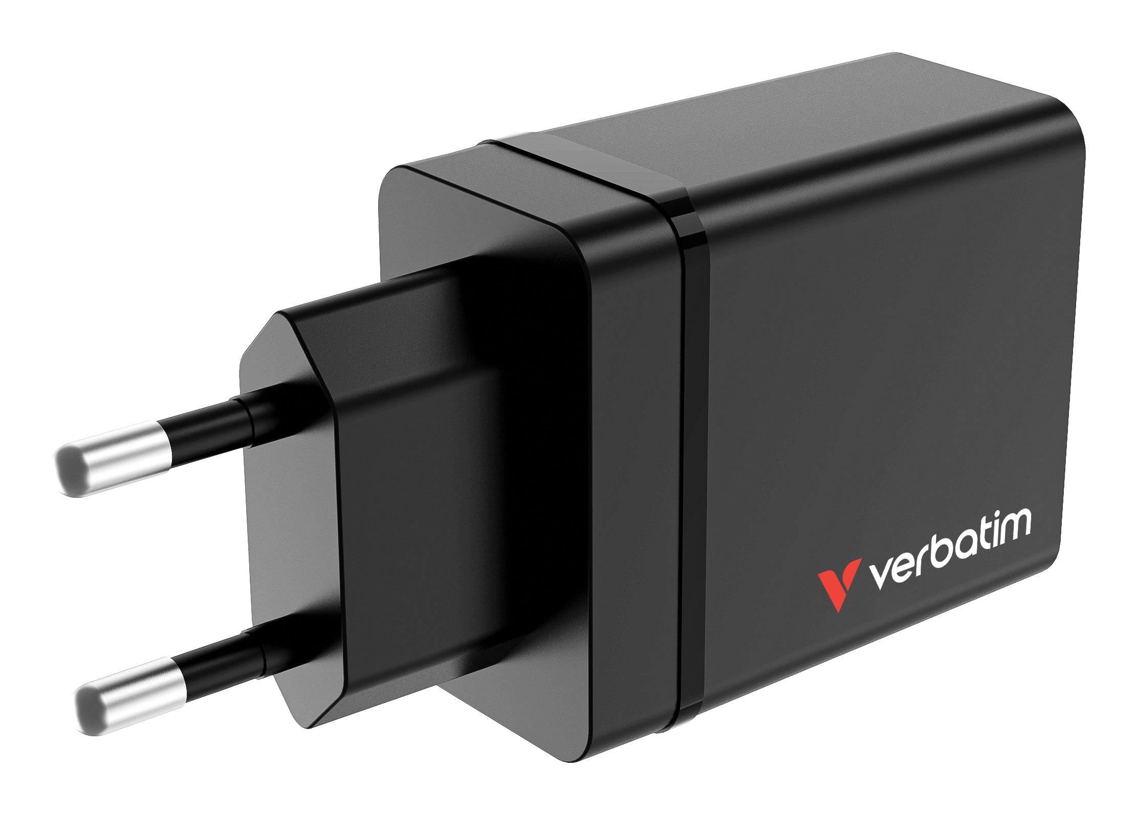 VERBATIM CHR-30EU1 USB CHARGER 30W WITH 1 X USB-C PD 20W / 1 X USB-A QC 3.0 / 2 X USB-A 10W BLACK EU WCF (P)