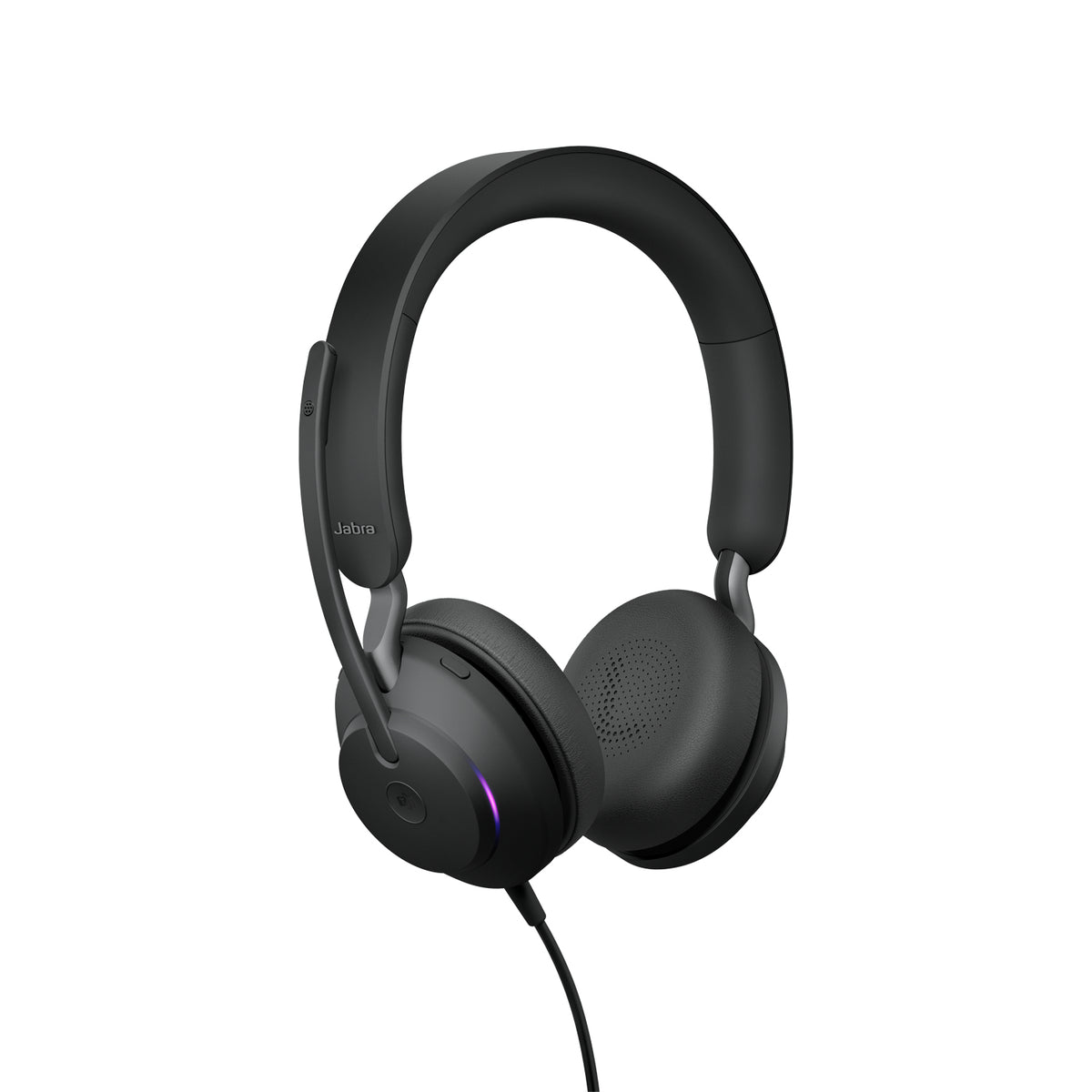 Jabra Evolve2 40, MS Stereo Casque Avec fil Arceau Bureau/Centre d'appels USB Type-C Bluetooth Noir