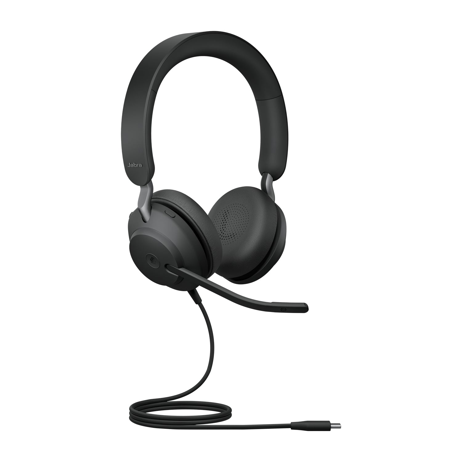 Jabra Evolve2 40, MS Stereo Casque Avec fil Arceau Bureau/Centre d'appels USB Type-C Bluetooth Noir