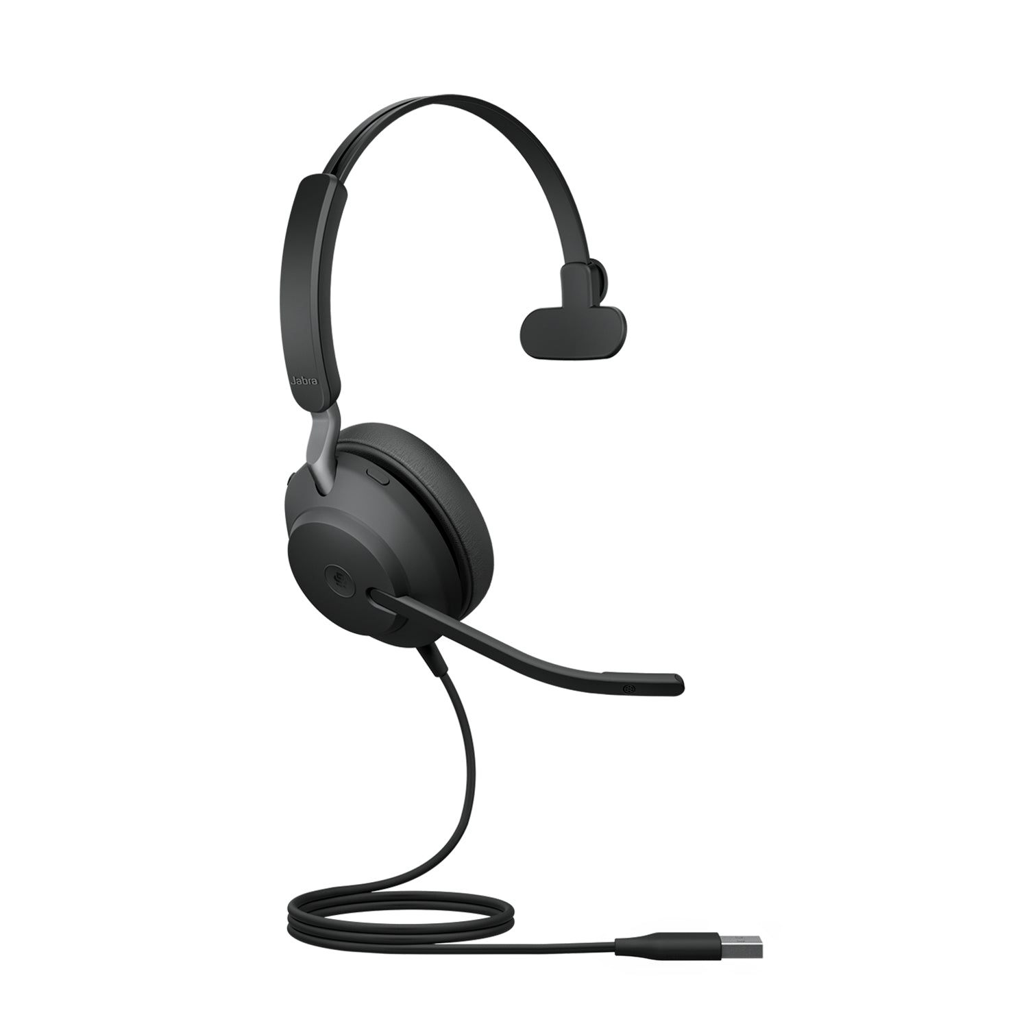 Jabra Evolve2 40, MS Mono Casque Avec fil Arceau Bureau/Centre d'appels USB Type-A Bluetooth Noir