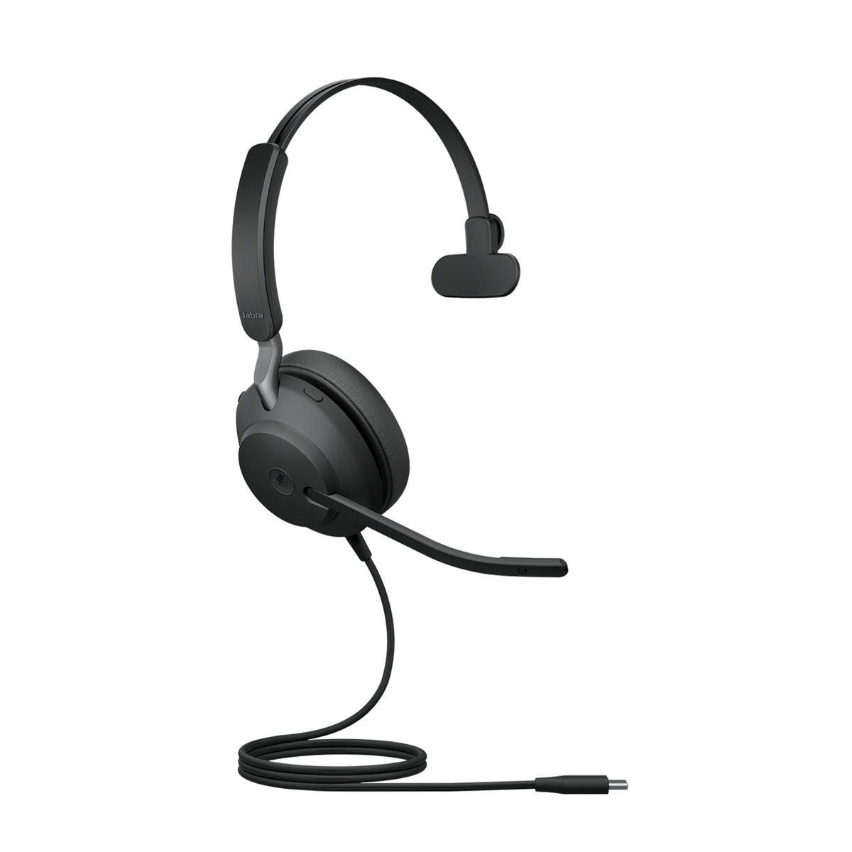 Jabra Evolve2 40, MS Mono Casque Avec fil Arceau Bureau/Centre d'appels USB Type-C Bluetooth Noir