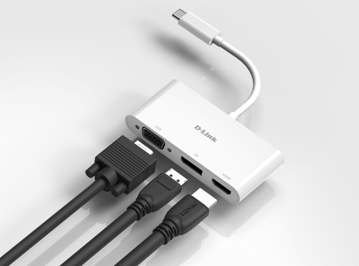 D-LINK USB-C 3-en-1 Adapter