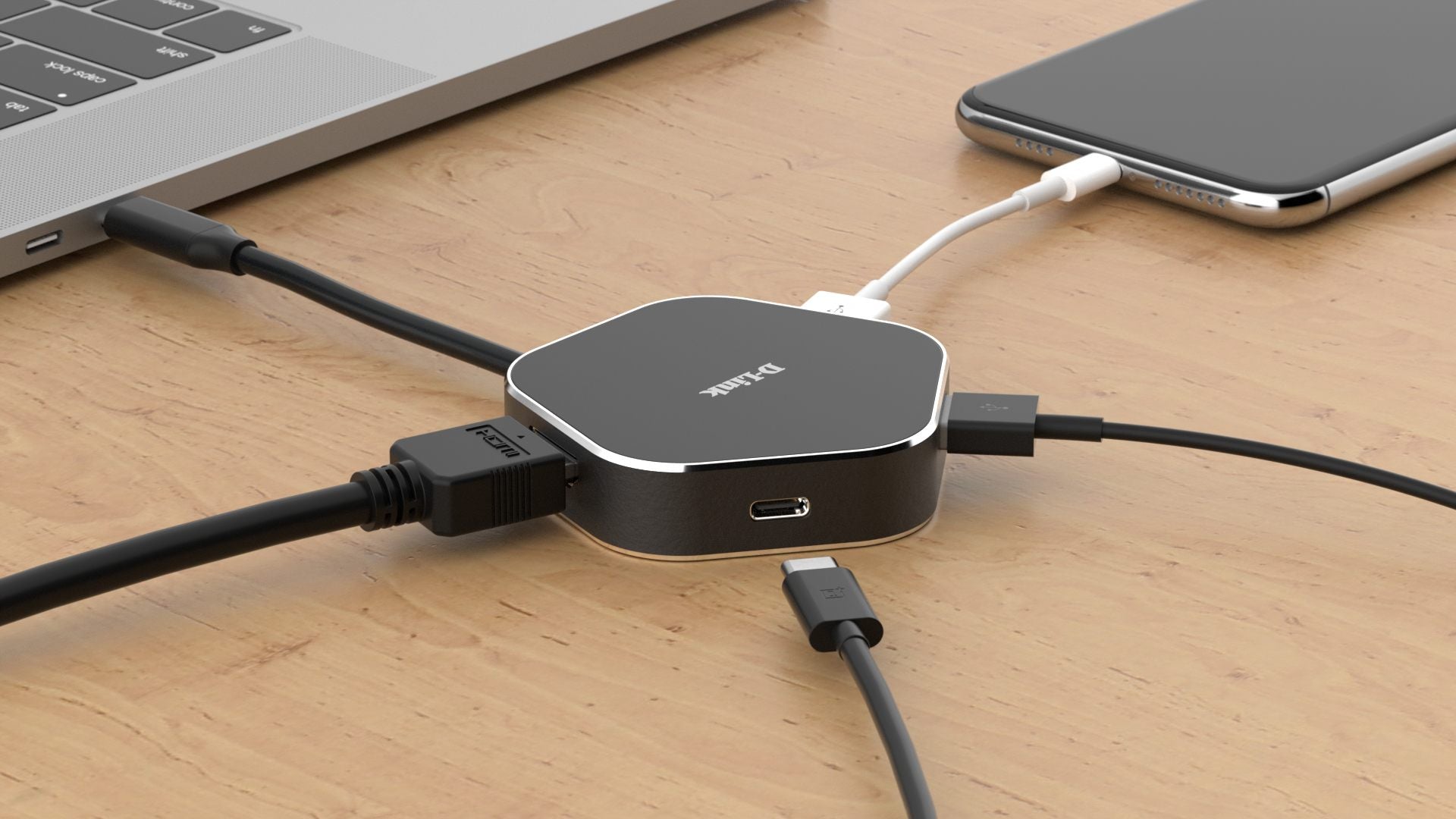 D-LINK USB-C 4-in-1 HDMI charging