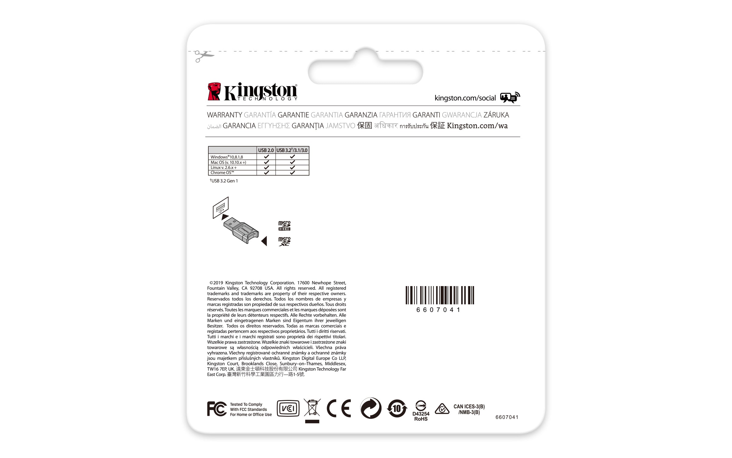 KINGSTON MobileLite Plus USB 3.1 microSDHC/SDXC UHS-II Card Reader