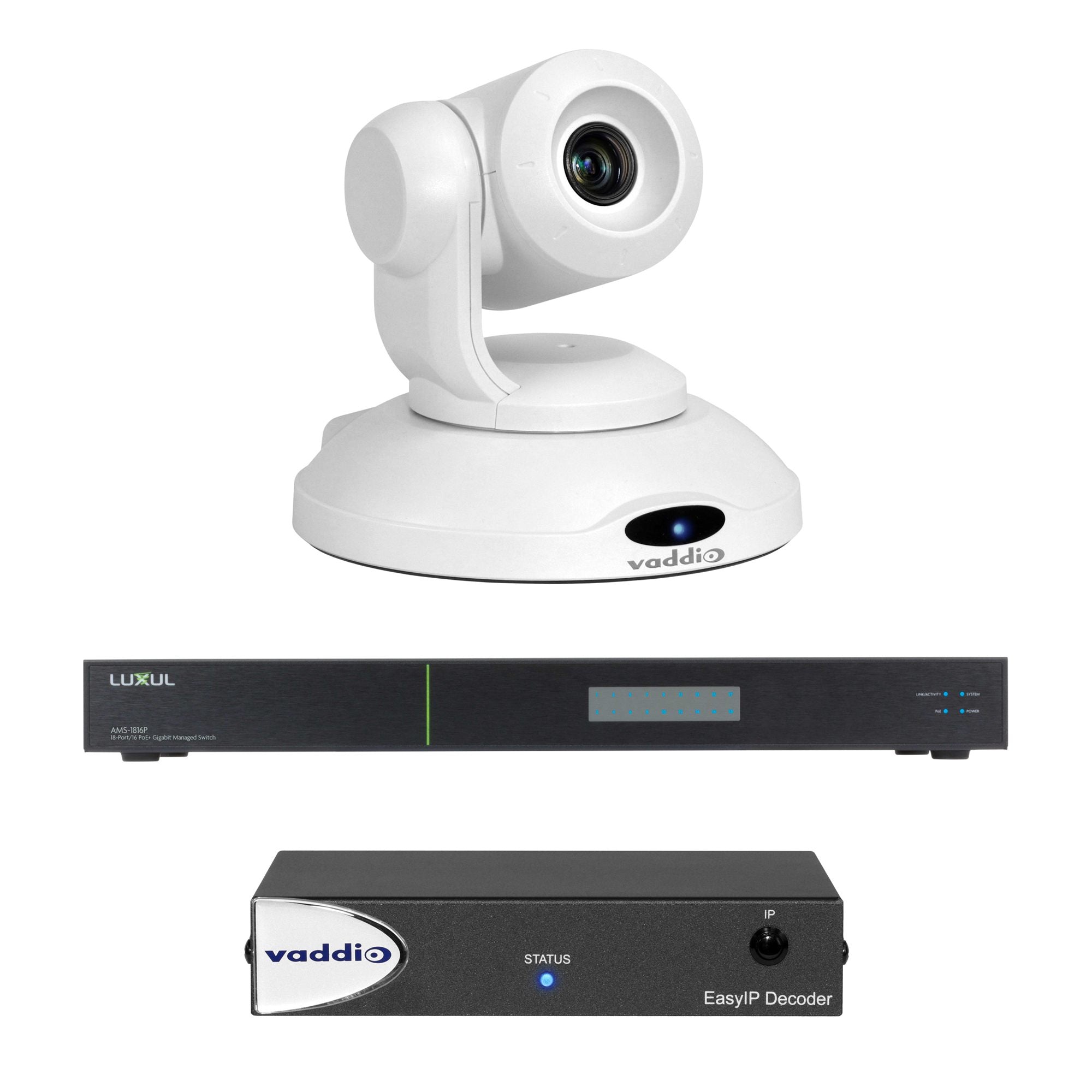 Vaddio EasyIP Ecosystem White Kit  CAMDECOSW