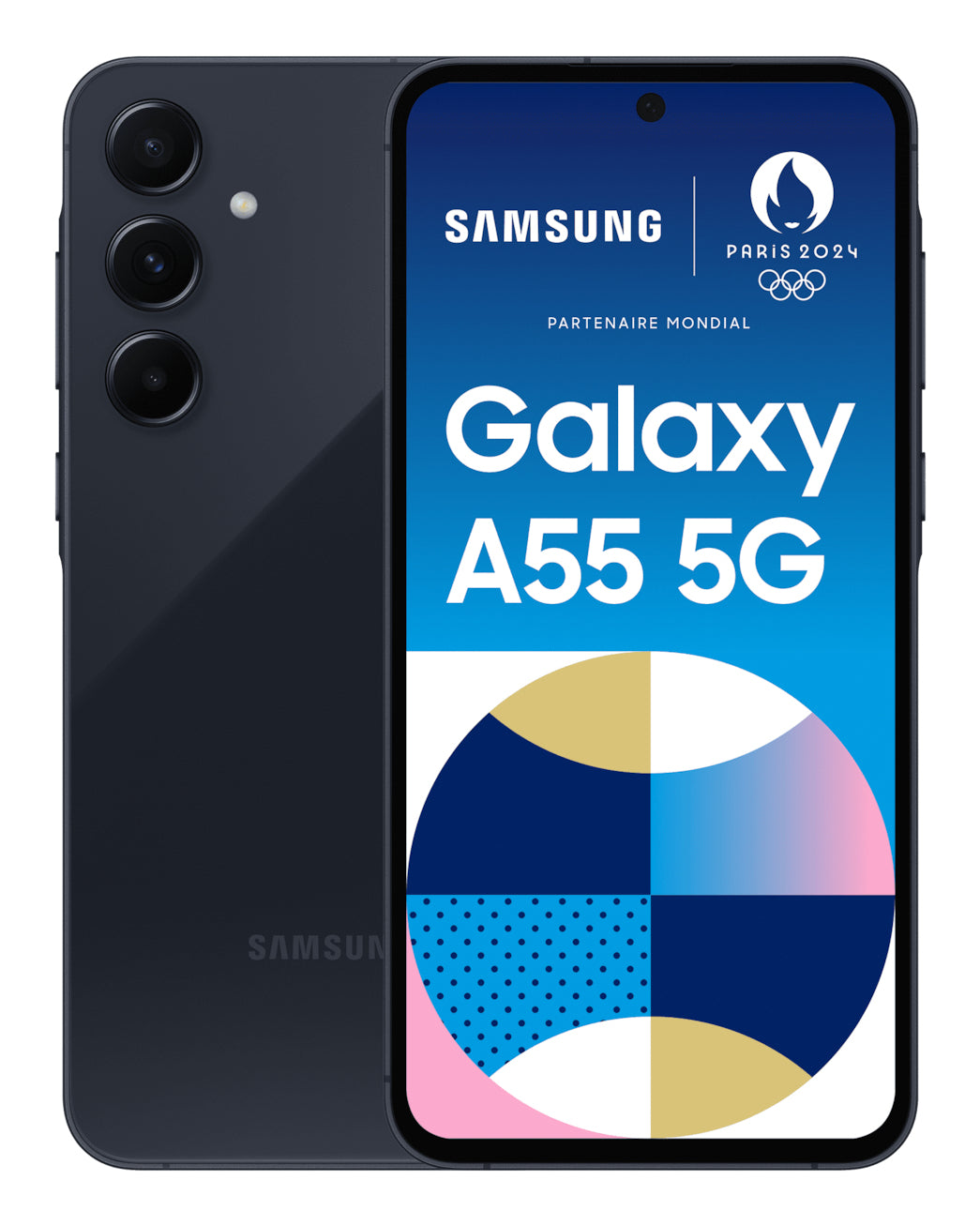 Samsung A556 Galaxy A55 5G (Double Sim - 6.6", 128 Go, 8 Go RAM) Bleu Nuit