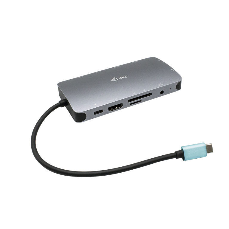 I-TEC USB-C Metal Nano Dock 1xHDMI 1xVGA 1xSD,1xmicroSD Cardreader 1xGLAN 3xUSB 3.1 1xUSB-C Data 1xUSB-C PD Sans Alimentation