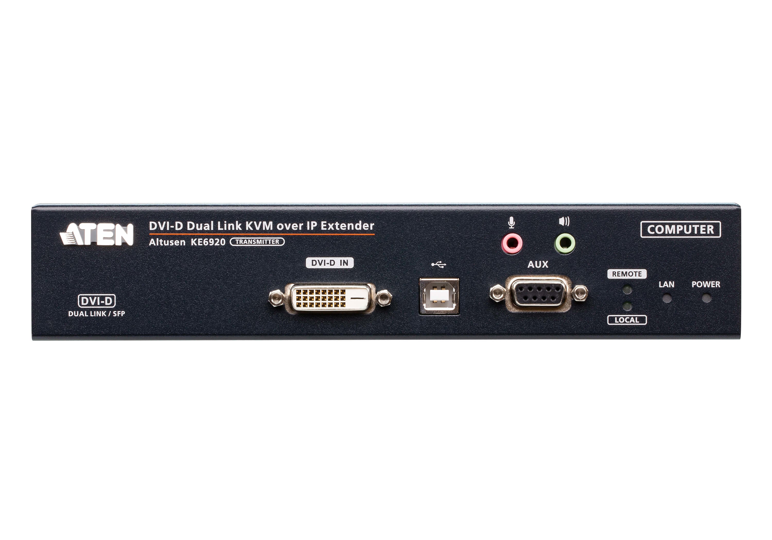ATEN PREMIUM KE6920ATC Contrôle KVM à distance 2 serveurs 1 opérateur IP/2Fibres