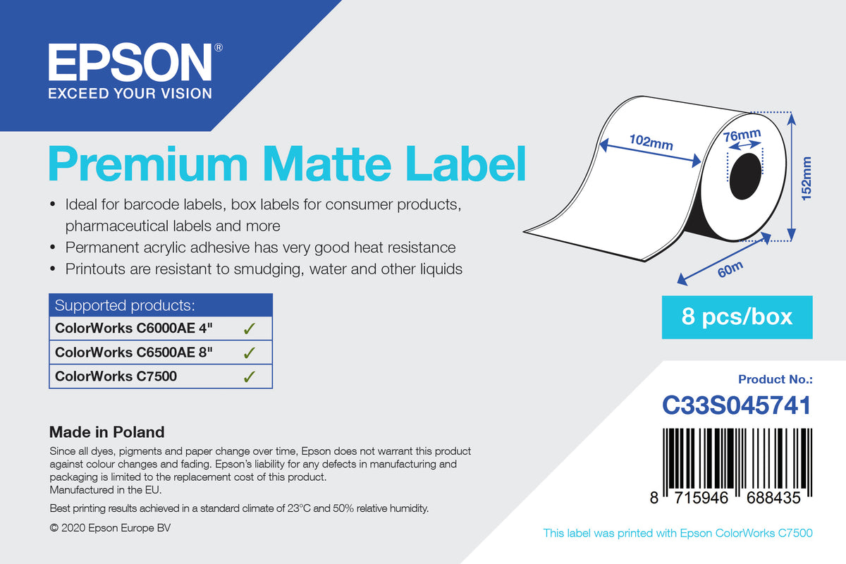 Epson C33S045741 étiquette a imprimer Imprimante d'étiquette adhésive