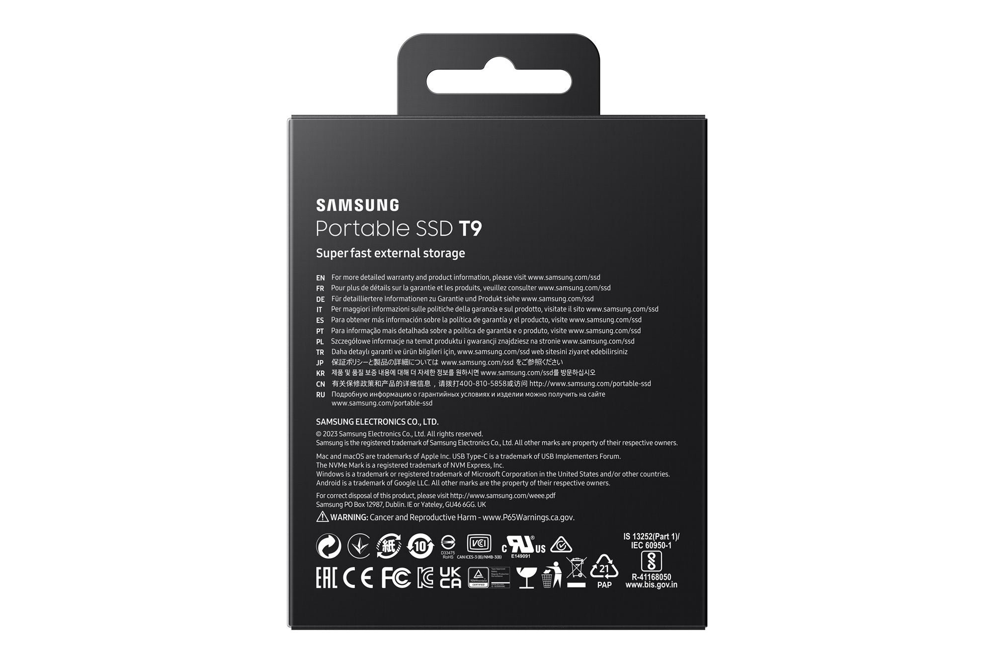Samsung MU-PG4T0B 4 To USB Type-C USB 3.2 Gen 2x2 Noir