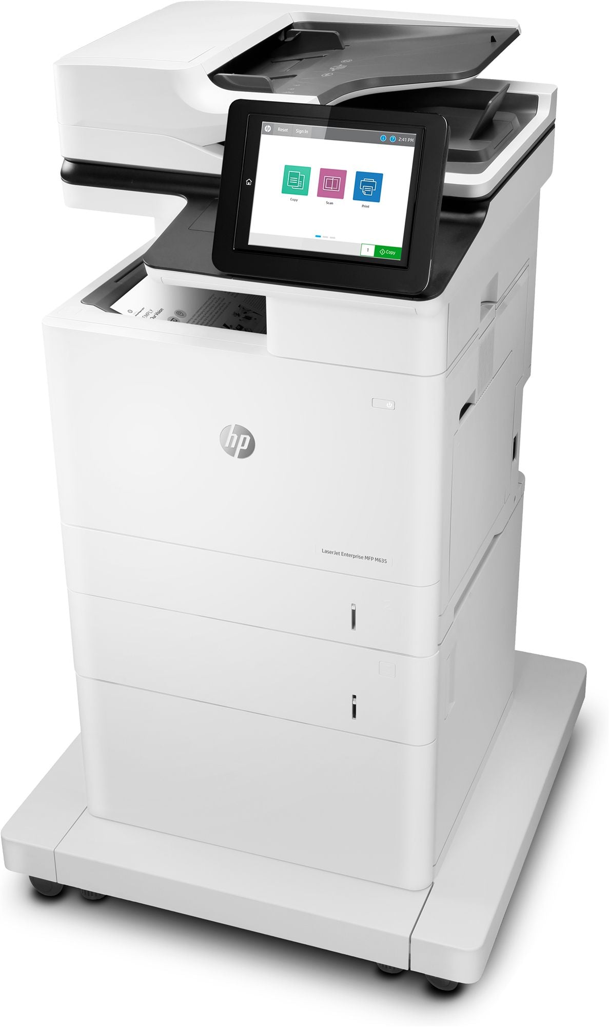 HP LaserJet Enterprise MFP M635fht MFP Mono laser 216x864mm A4 61ppm Copy 61ppm Print 1200sheets USB LAN