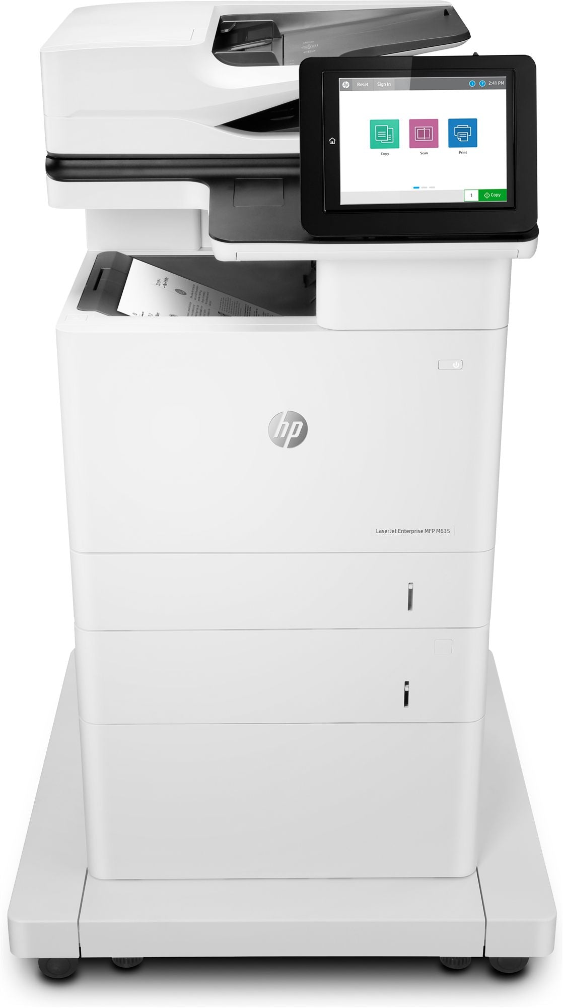 HP LaserJet Enterprise MFP M635fht MFP Mono laser 216x864mm A4 61ppm Copy 61ppm Print 1200sheets USB LAN