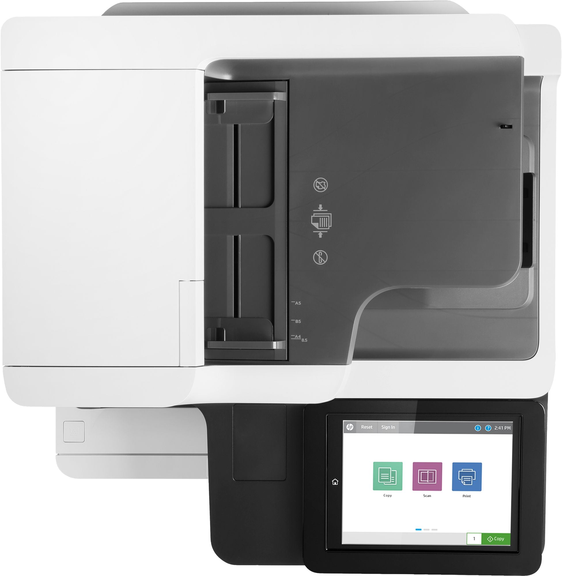 HP LaserJet Enterprise MFP M635fht MFP Mono laser 216x864mm A4 61ppm Copy 61ppm Print 1200sheets USB LAN