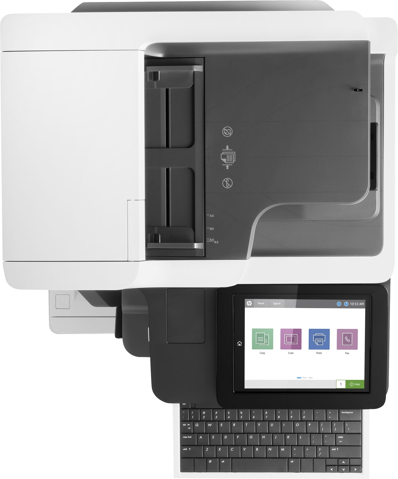 HP LaserJet Enterprise Flow MFP M636z MFP Mono laser 216x864mm A4 71ppm Copy 71ppm Print 650sheets USB LAN Wi-Fi Bluetooth