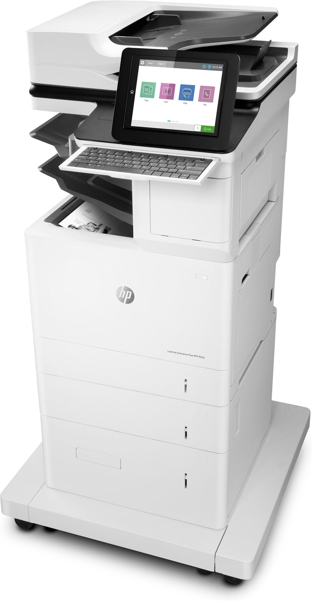 HP LaserJet Enterprise Flow MFP M636z MFP Mono laser 216x864mm A4 71ppm Copy 71ppm Print 650sheets USB LAN Wi-Fi Bluetooth