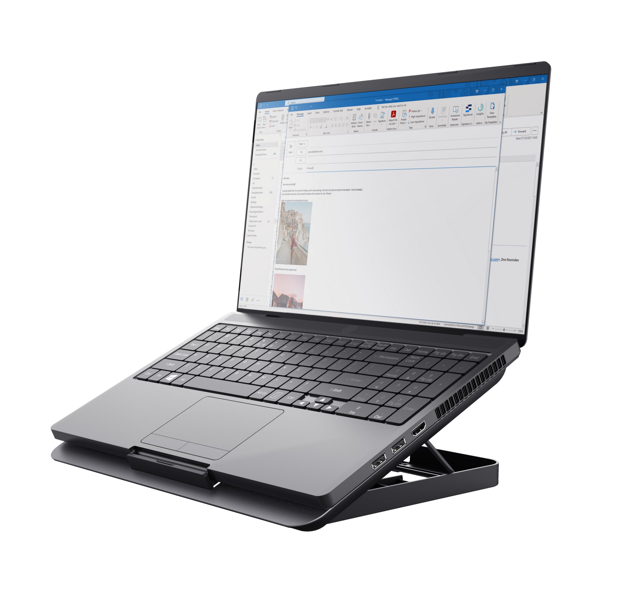 TRUST Support ventilé EXTO Cooling Stand Eco pour ordinateur portable