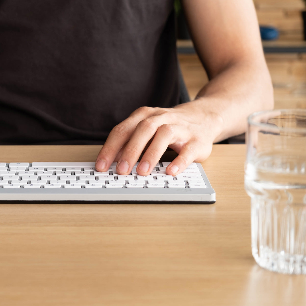 R-GO TOOLS Clavier Ergo Compact Break, Bluetooth blanc/arg
