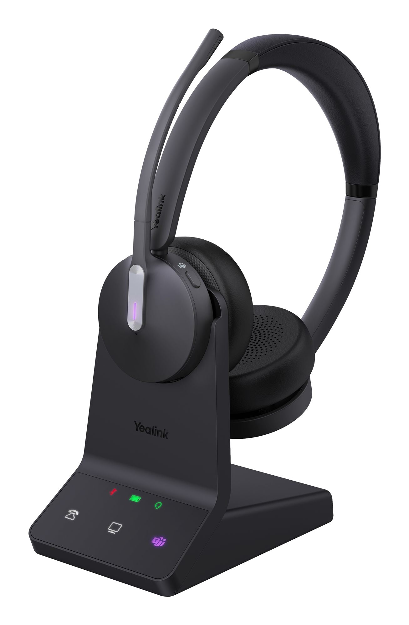 Yealink 1208674 WH64 Casque Bluetooth sans fil double pour bureau et centre d'appels