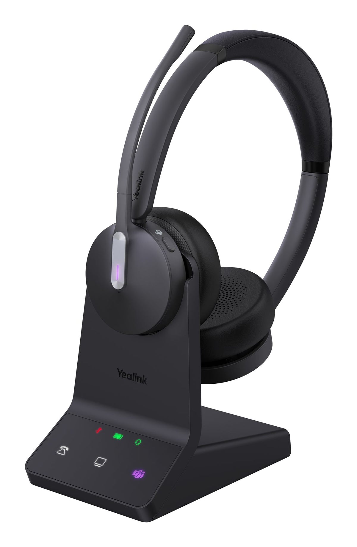 Yealink 1208674 WH64 Casque Bluetooth sans fil double pour bureau et centre d'appels
