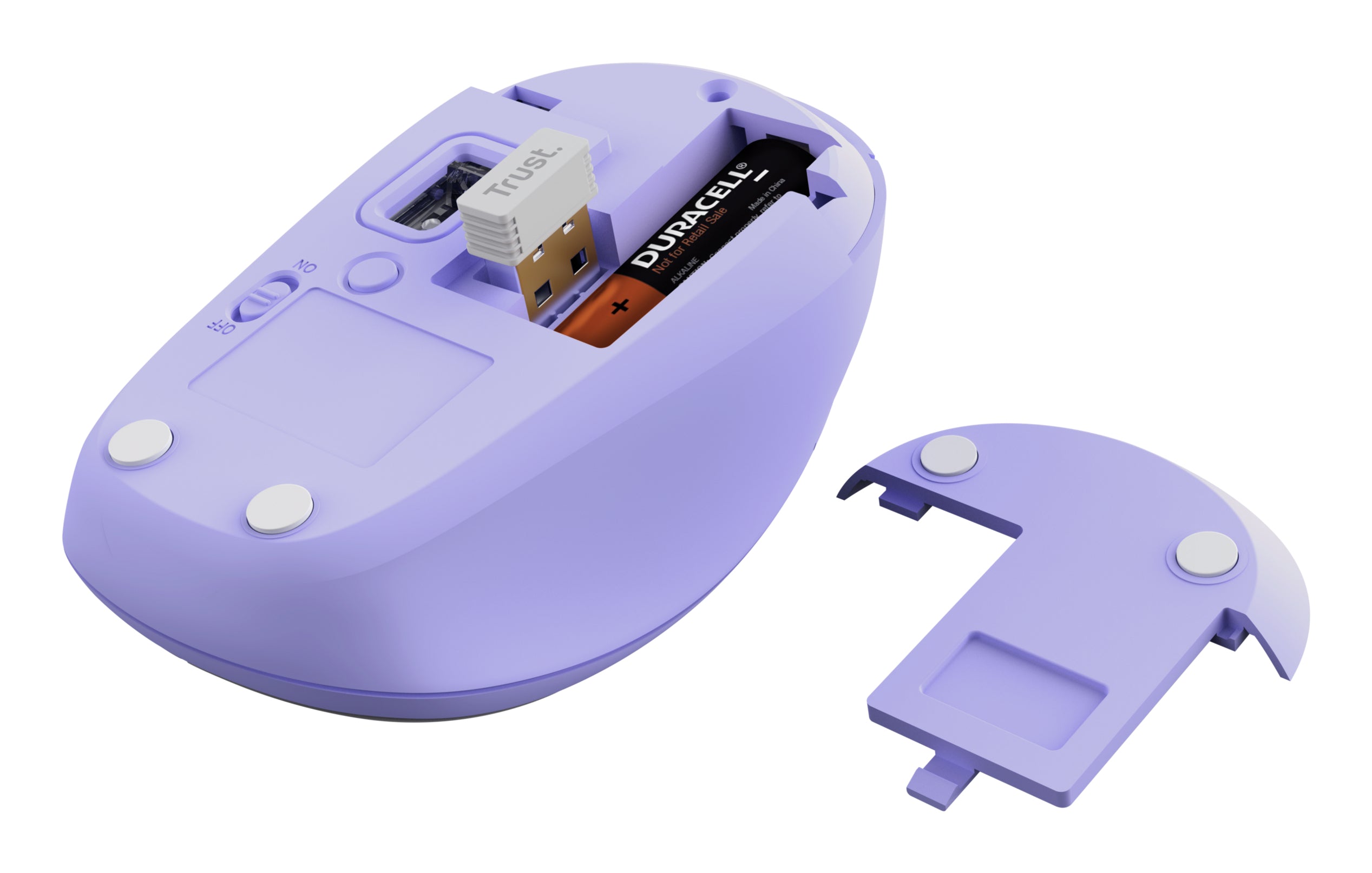 TRUST Souris sans fil compacte YVI+ Multi-connexion Bluetooth + 24 Ghz - Noire