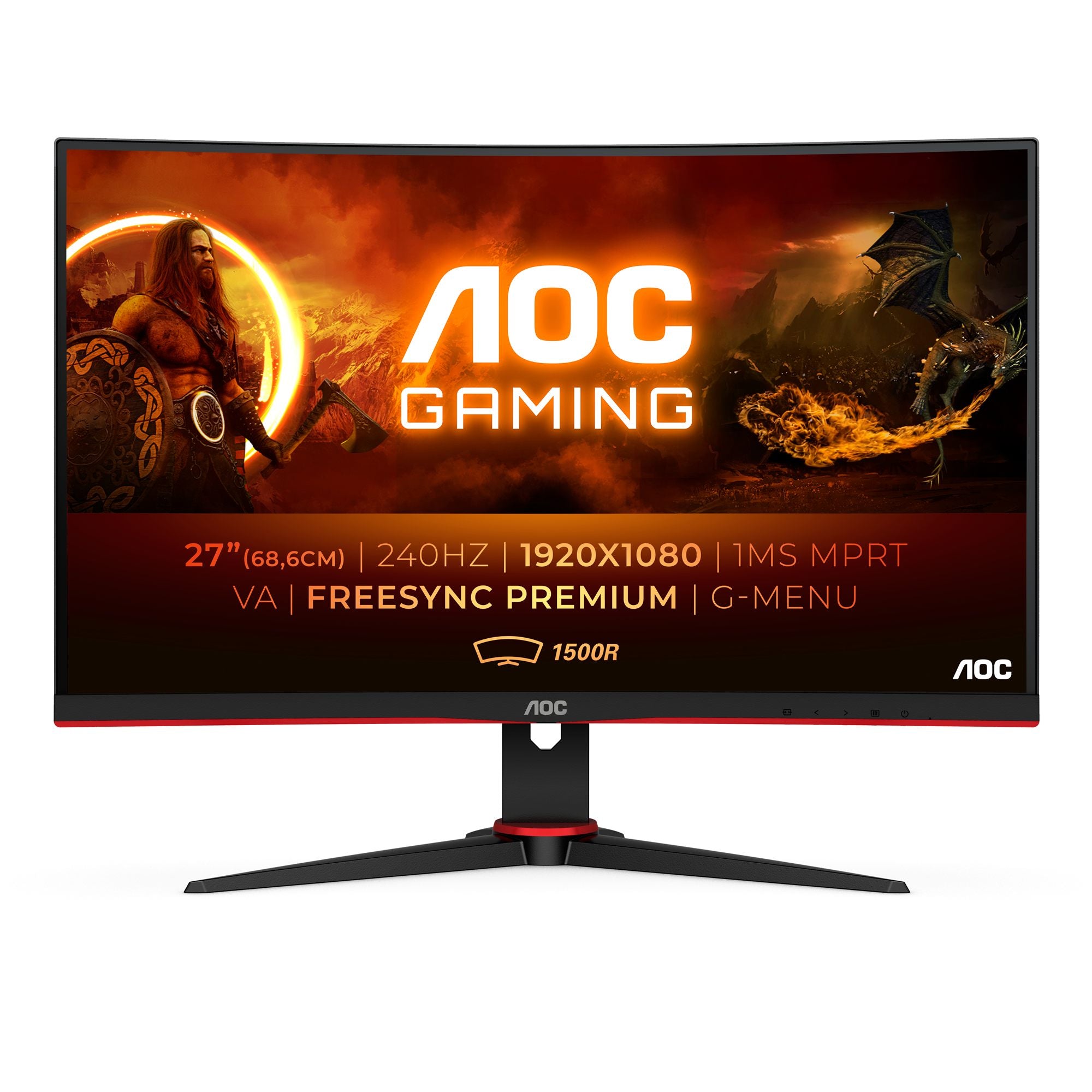 AOC C27G2ZE/BK 27p LCD monitor HDMI DisplayPort