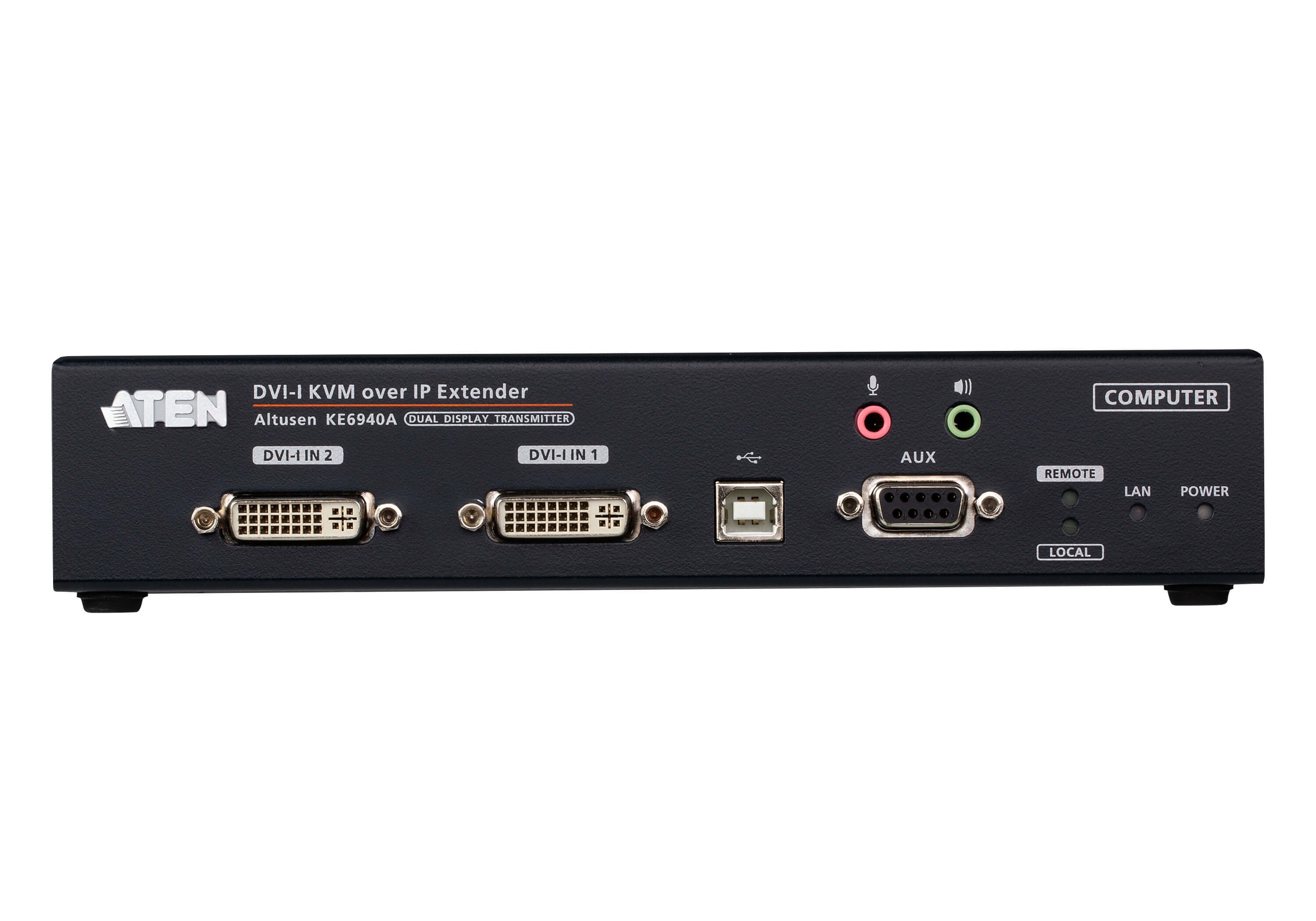 ATEN PREMIUM KE6940AT EMET PROL. KVM DOUBLE DVI/USB  IP/SDP
