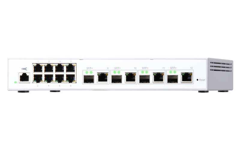 8x1Gbps 4x10G SFP+/NBASE-T webmgd switch