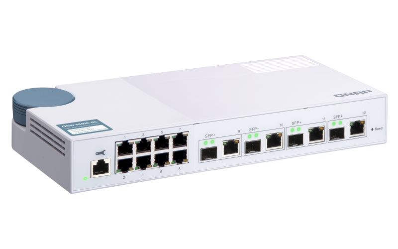 8x1Gbps 4x10G SFP+/NBASE-T webmgd switch