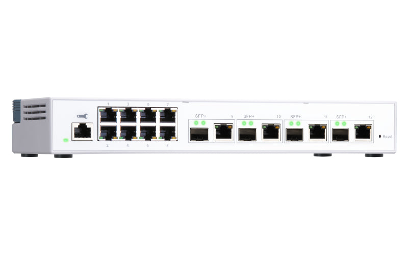 8x1Gbps 4x10G SFP+/NBASE-T webmgd switch