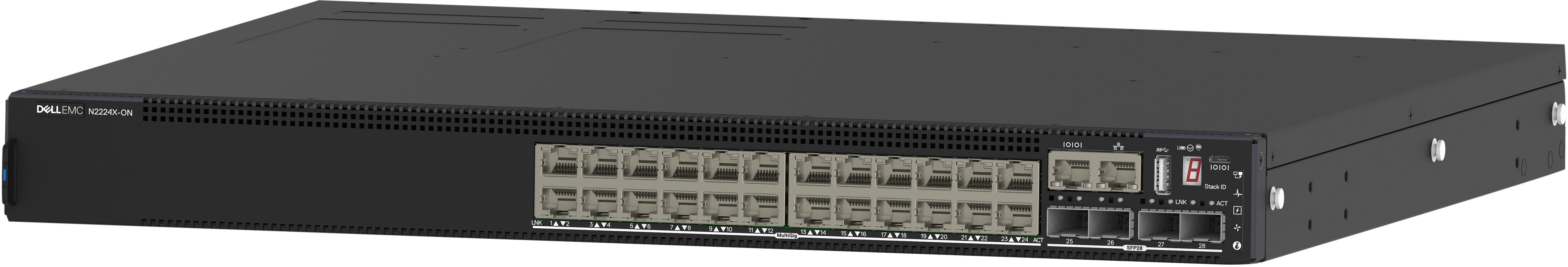 DELL N2224X-ON Géré L3 Gigabit Ethernet (10/100/1000) 1U Noir