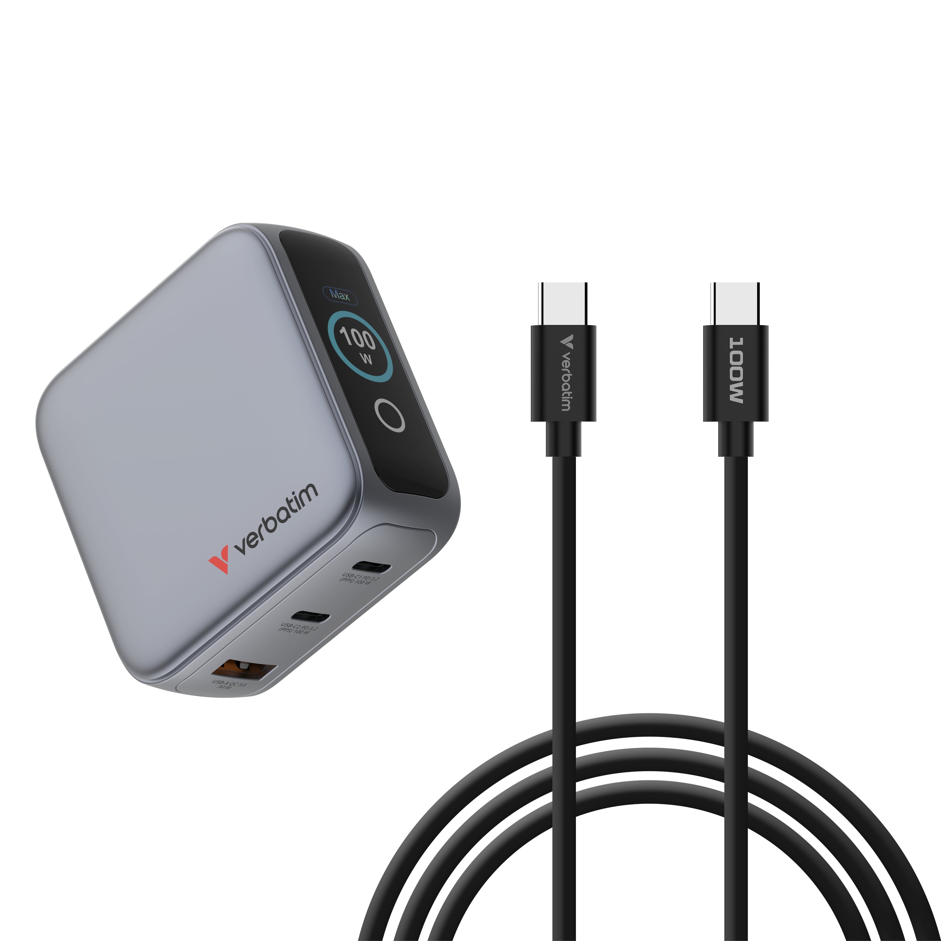 Mini GaN Charger 100W with Display