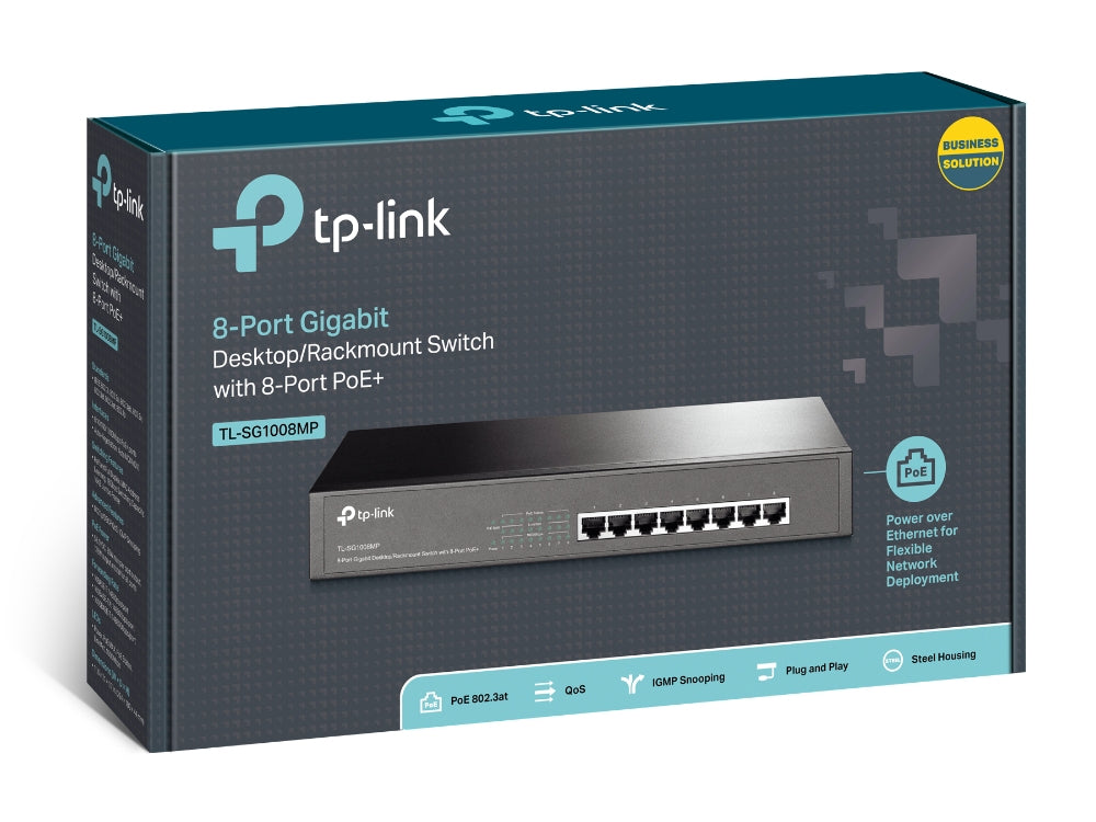 8-Port GB Desktop/RM Switch 8-Port PoE+