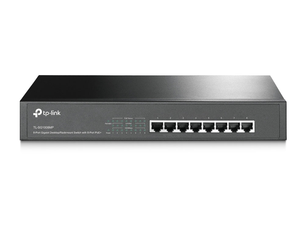 8-Port GB Desktop/RM Switch 8-Port PoE+