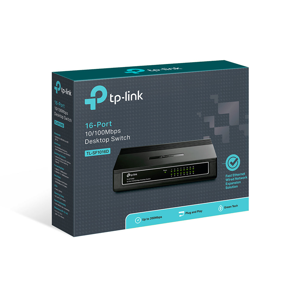 16-port 10/100M Desktop Switch