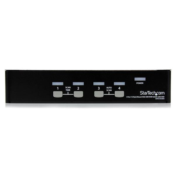 4 Port 1U Rackmount USB KVM Switch
