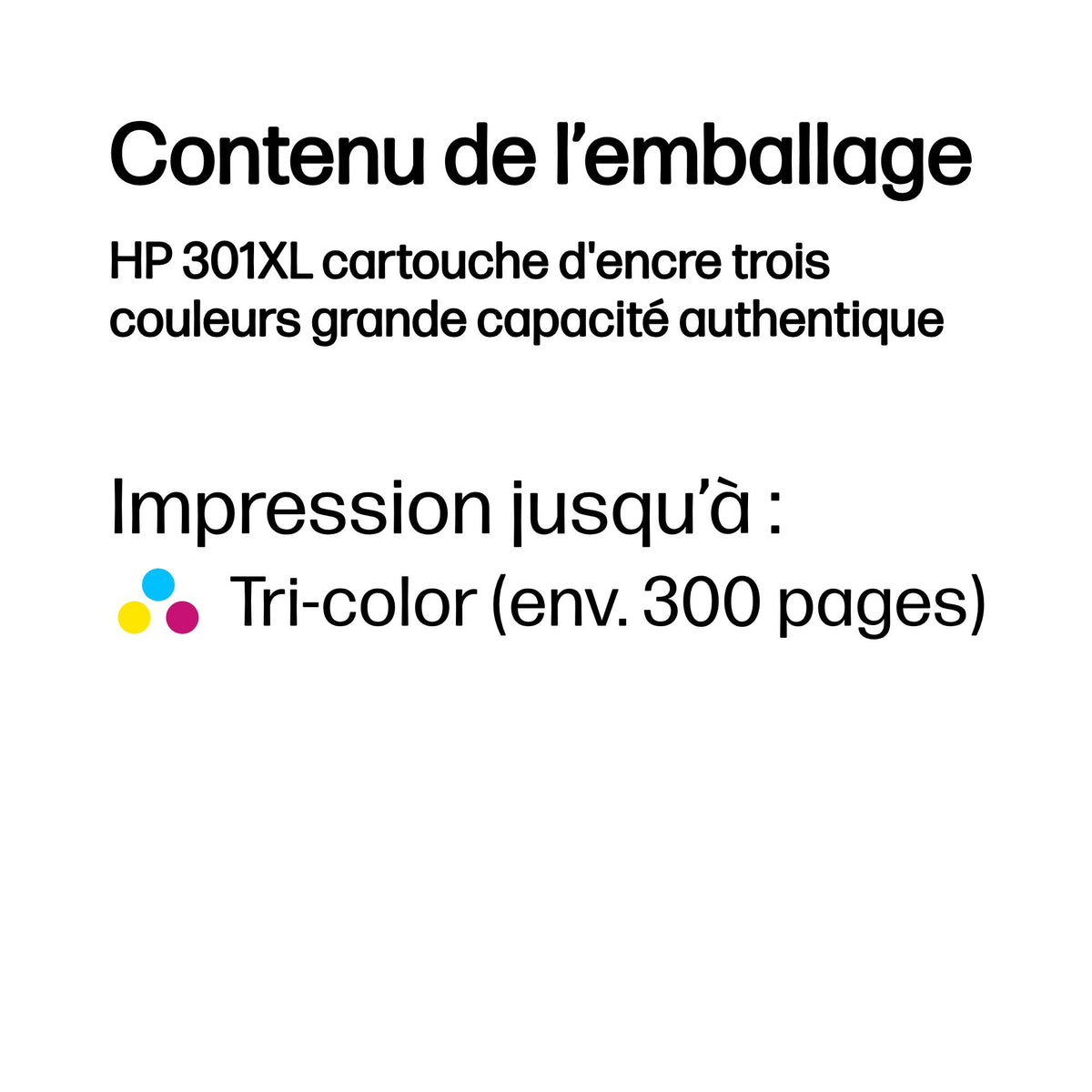 HP 301XL original Ink cartridge CH564EE UUS tri-colour high capacity 330 pages 1-pack