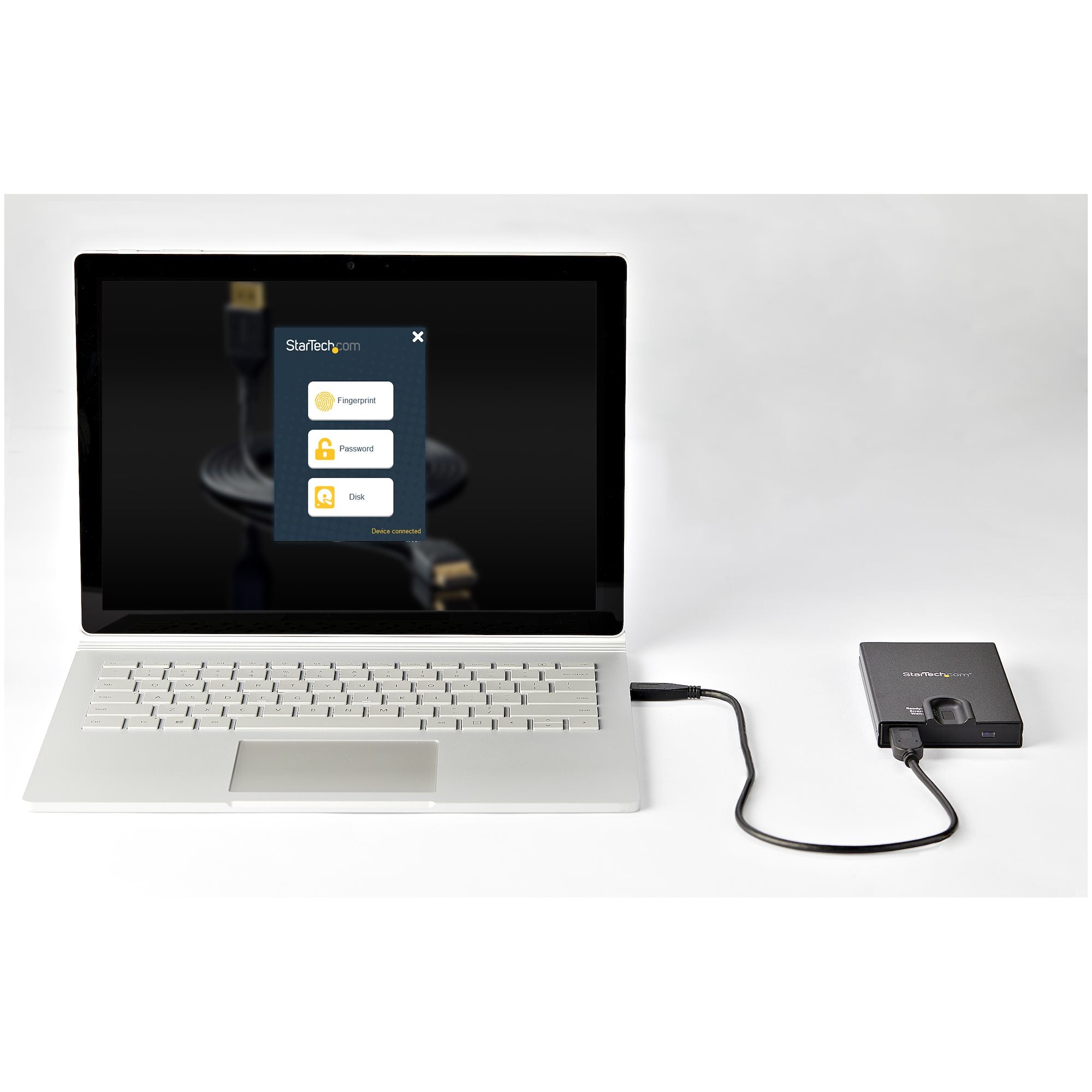 Encrypted Biometric Enclosure 2.5in SATA