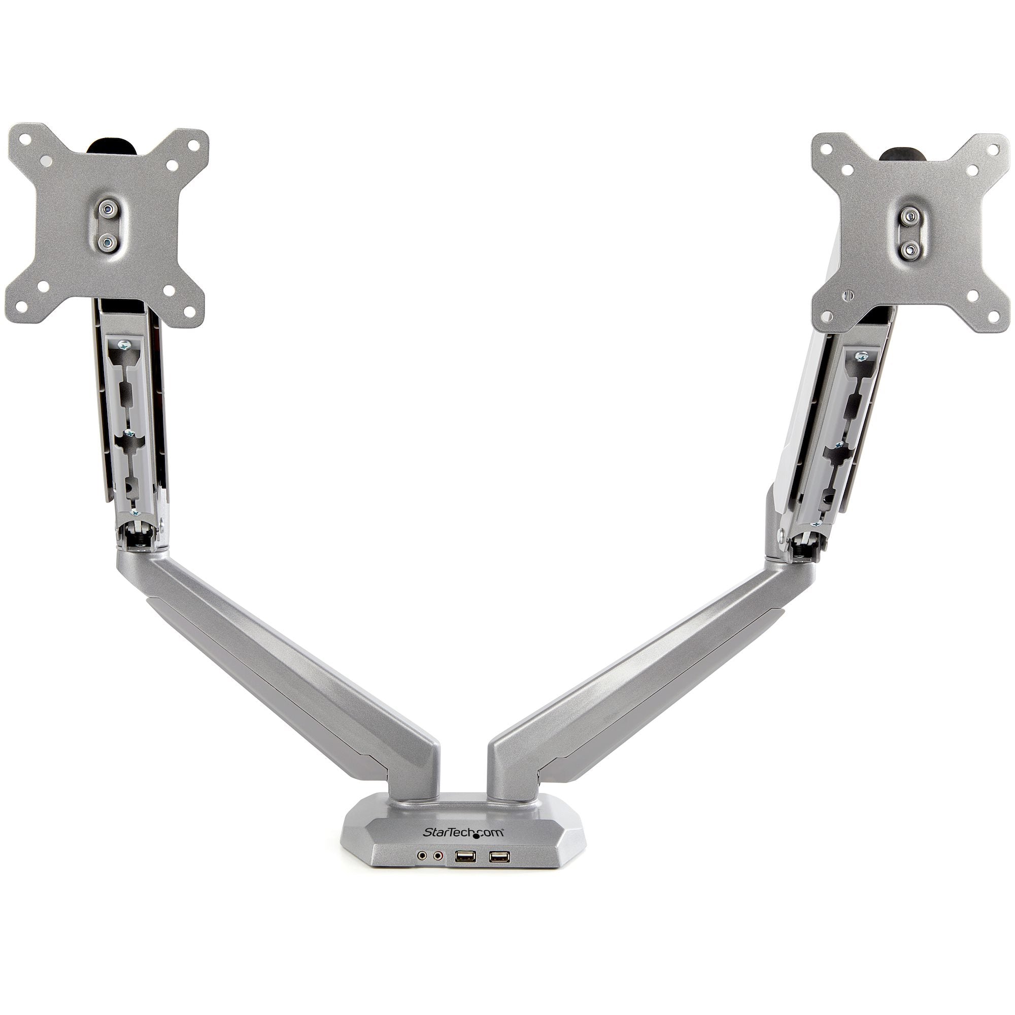 Desk Mount Dual Monitor Arm w/USB/Audio