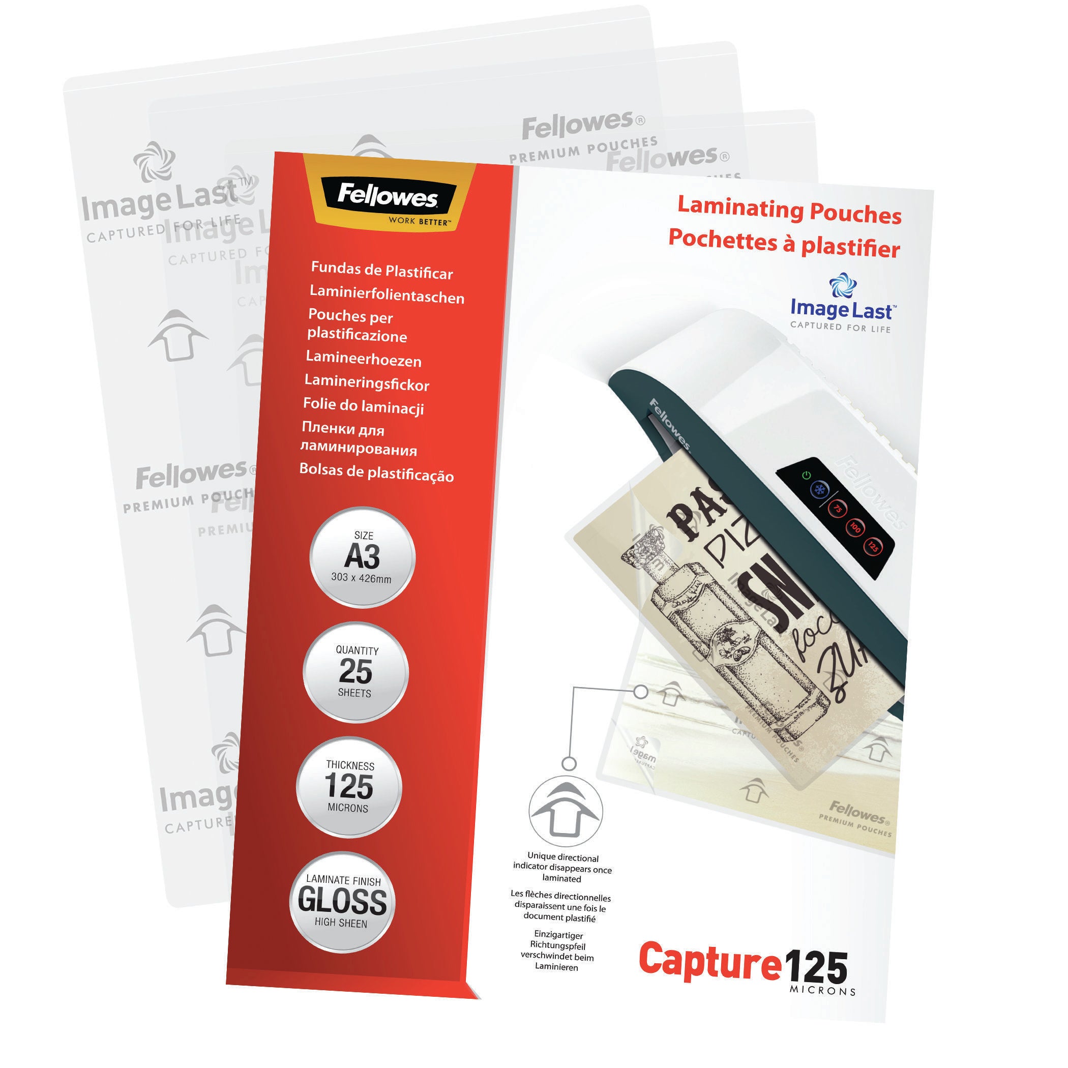 FELLOWES IL POCHETTES A3 125 MICRONS X 25