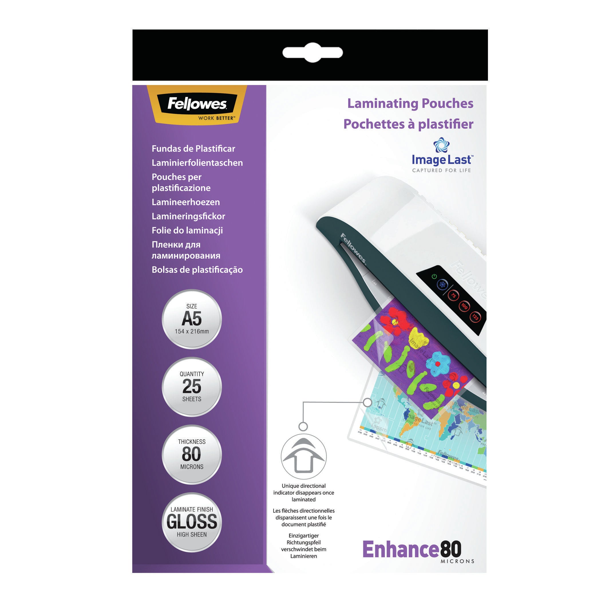 FELLOWES IL POCH BRILLANTES A5 80 MIC X 25