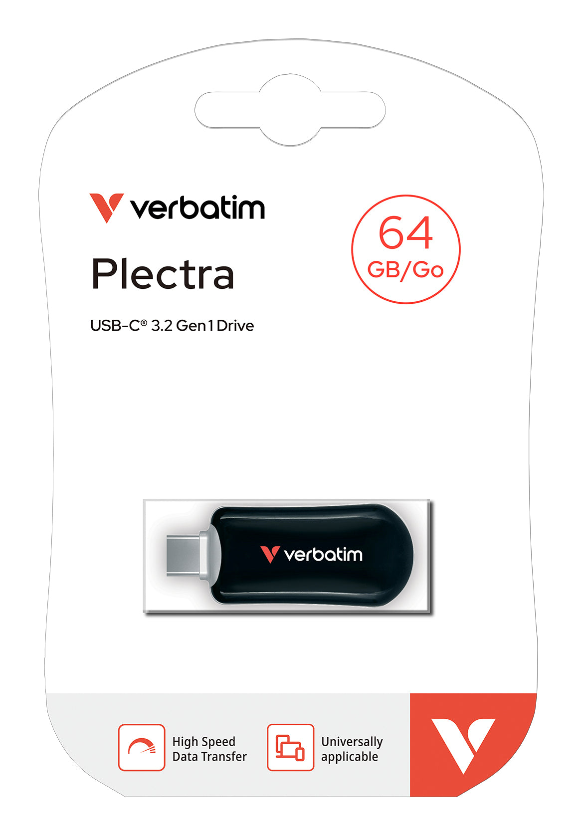 Plectra USB-C Flash Drive Black 64GB