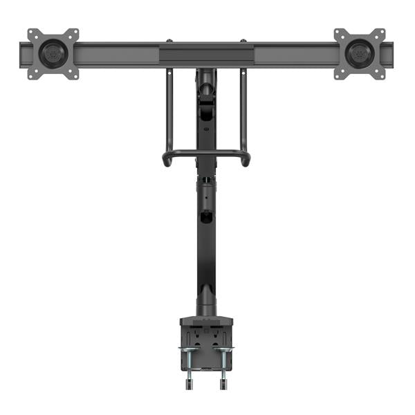 Desk Mount Dual Monitor Arm 32in -Handle