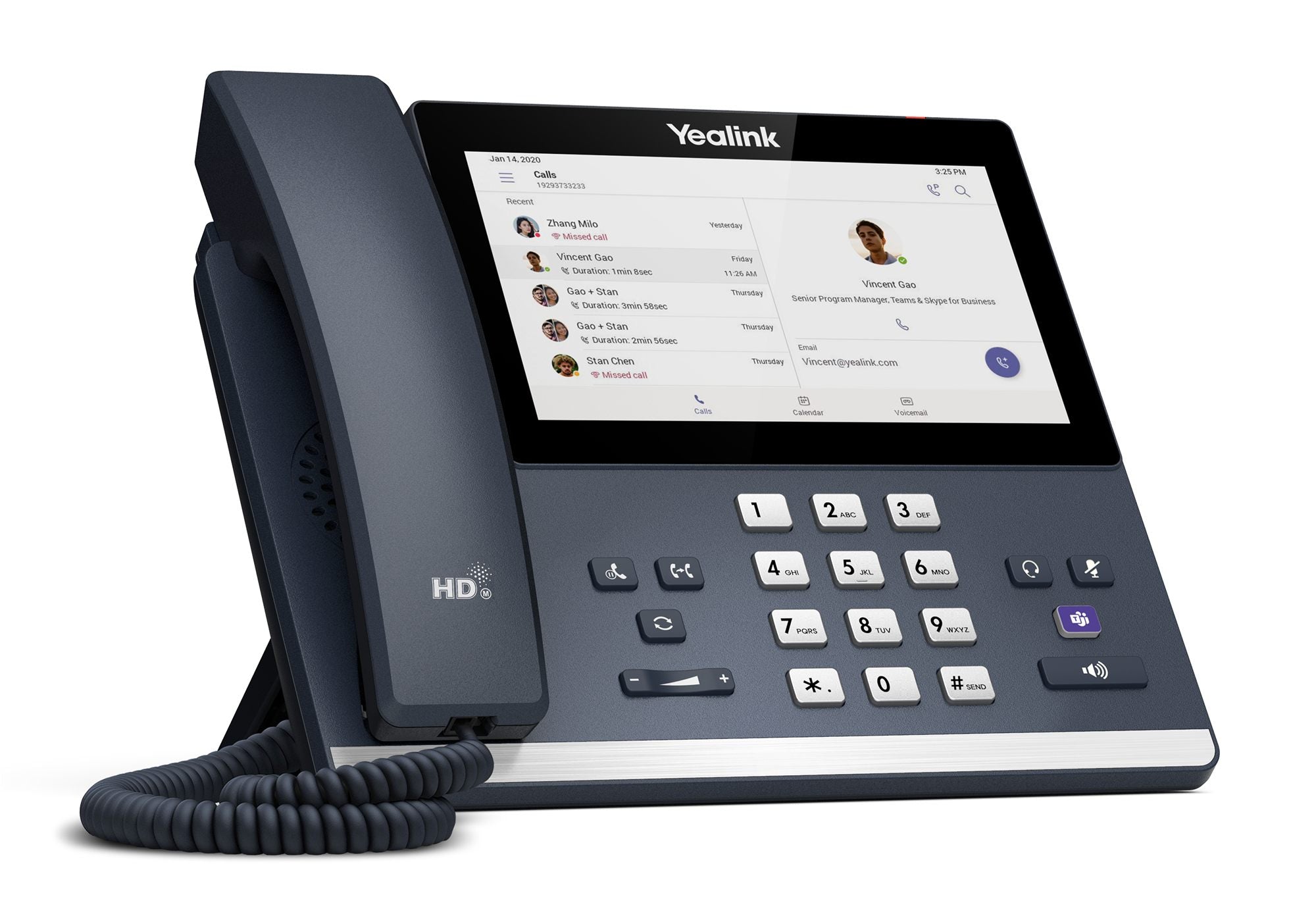 Yealink MP56 Microsoft Teams Edition téléphone fixe Gris Wifi