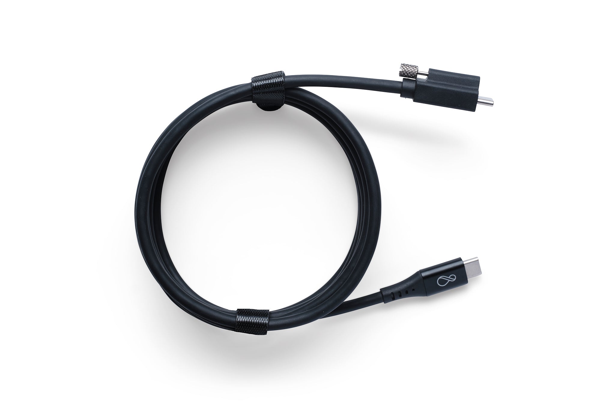Ochno Cable, USB C-C, 2.0m, coax, passive, screw, black
